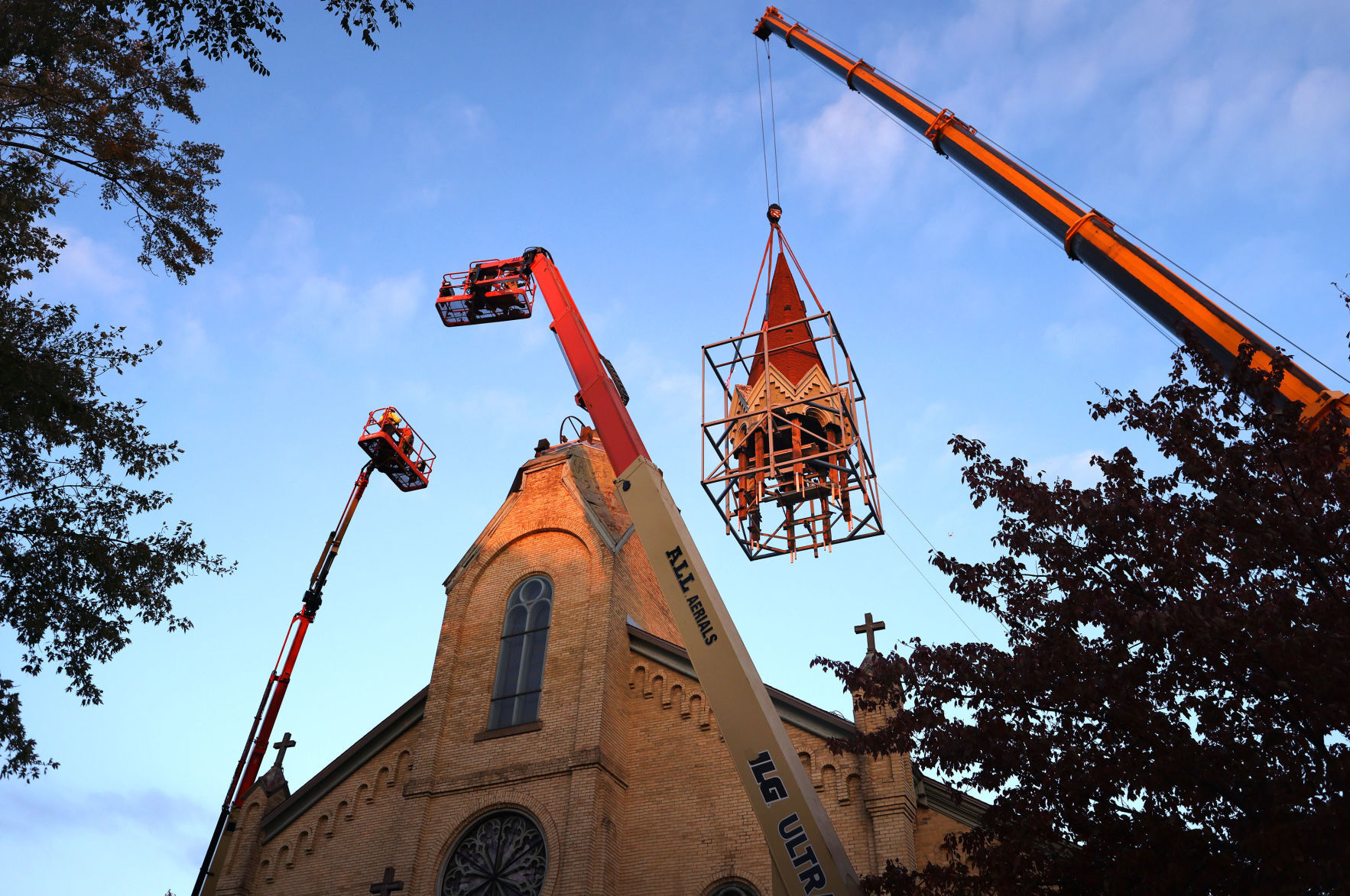 Steeple removed